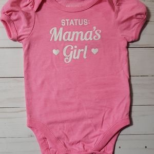 Children's Place glitter Mama's Girl onesie